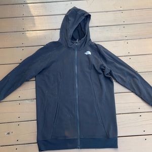 Northface longer hoodie zip up